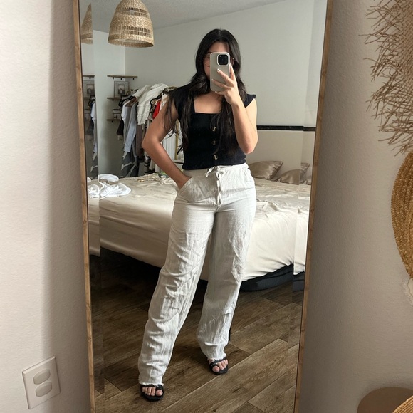 Women’s Linen Blend Pants - Picture 5 of 6